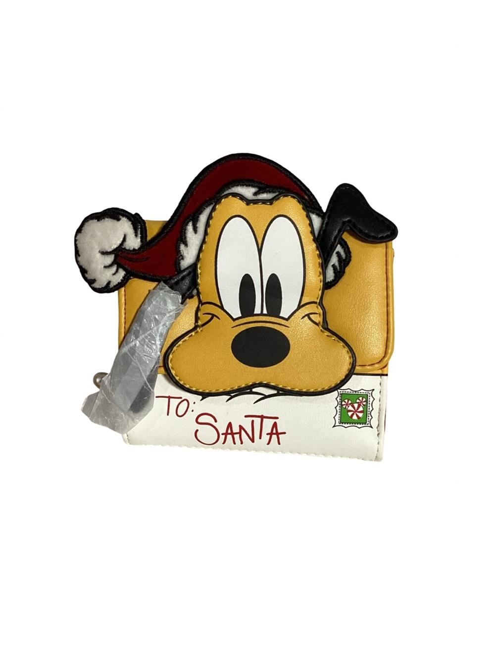 Loungefly Disney to Santa Clause Letter Pluto Zip & Fold Wallet NEW Christmas